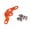 1orange, variant on Heavy Duty Center Stand Bracket Provide Enhanced Parking Stability Erosion Aluminum for KTM790 ADV790