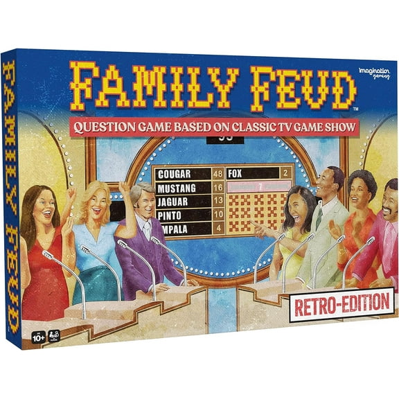 Imagination Gaming Unisex Adult Family FEUD Retro Edition Card Game