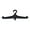 Black, variant on 7829 MultiPurpose Wetsuit Hanger with Din Thread Scubas Diving Wetsuit Drysuit Hanger
