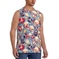 thumbnail image 2 of Pofeuu music Skull record Retro Print Men's Muscle T-Shirt, Sleeveless, Muscle Tank, Classic Muscle Tee Top For Men Casual Sleeveless Muscle T-Shirt Trendy Clothes-XX-Large, 2 of 7