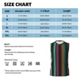 thumbnail image 5 of Lsque Colorful Stripes Print Men's Cotton Blend Sleeveless Muscle Shirts (S-3XL)- Moisture Wicking, Odor Protection, UPF 30+,X-Large, 5 of 8