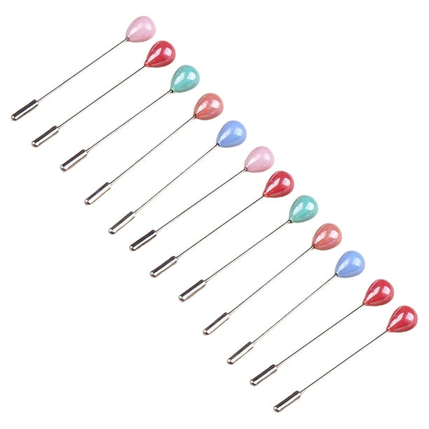 12 Pcs Safety Pin Muslim Headscarf Needle Color Safety Pin Scarf Buckle Brooch