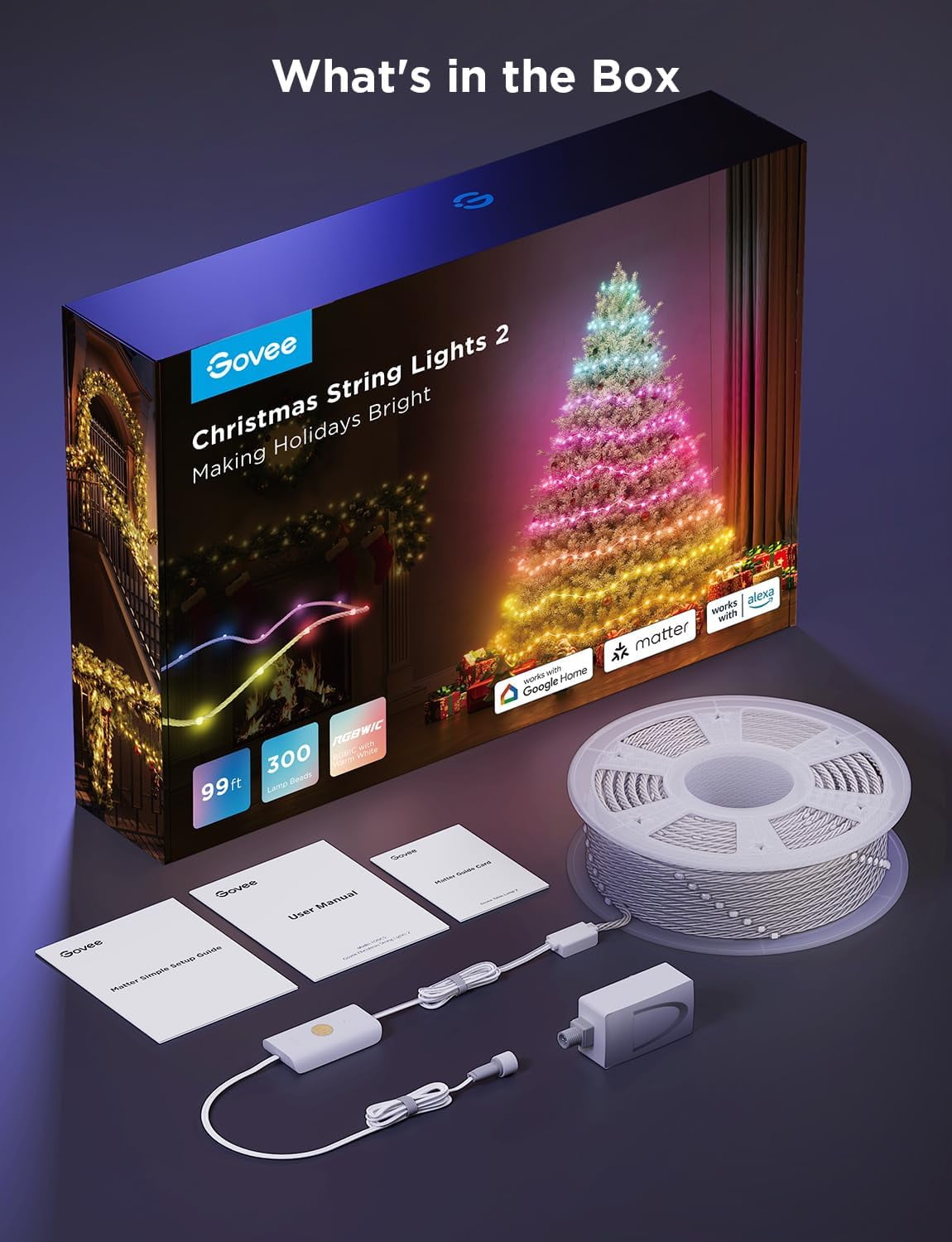 Govee Christmas Lights 2-Green - 99ft (30m)
