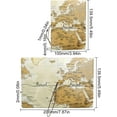 thumbnail image 2 of Funda para pasaporte con diseño de mapa del mundo Goldenrod, funda para pasaporte de viaje, billetera con tarjetero y cierre elástico., 2 of 9