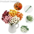 thumbnail image 4 of Funsdecor artificial mums, Artificial Outdoor Sunset Mums Flowers - UV Resistant, Waterproof, Windproof, Fall Flower Daisy With Eucalyptus, Look Real, Full, Vibrant, 4 of 8