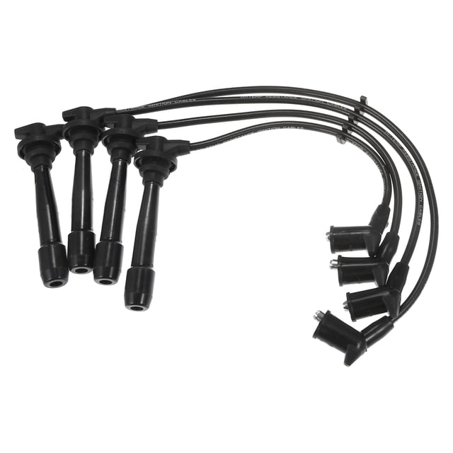 Cables de Bujía de Encendido de Coche Unique Bargains 7mm para Hyundai Accent L4 1.5L 1997 DOHC No.2750126A00 - Paquete de 4