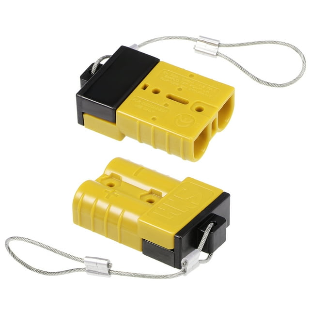 Unique Bargains 6 Gauge Battery Quick Connect Disconnect Kit 50A Wire Harness Connector for Winch Auto Car Trailer Driver Yellow 2pcs