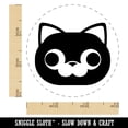 thumbnail image 2 of Round Cat Face Derpy Rubber Stamp for Scrapbooking Crafting Stamping - Small 3/4 Inch, 2 of 7
