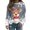 Grey, variant on Womens Christmas Cozy Sweatshirt Smooth Long Sleeve Lightweight Build Printed Great for Family Gatherings and Christmas Parties with a Relaxed Feel