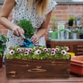thumbnail image 4 of Wood Planter Box Decorative Window Box Planters Rectangular Planter Rustic Wooden Box Flower Pot Garden Container Succulent Plant Pot Wedding Decor, 4 of 9