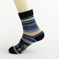 thumbnail image 5 of Shldybc Women's Winter Socks 5 Pack Womens Socks Vintage Winter Soft Warm Cold Knit Wool Socks Christmas Gifts, 5 of 9