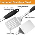 thumbnail image 2 of Stainless Steel Spatulas Set, 2 Pack Heavy Duty Solid & Slotted Turner, Metal Spatulas for Kitchen Use, High Heat Resistant Cooking Utensils for Fish, 2 of 6