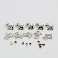 thumbnail image 3 of Paquete de 10 Aleación de Plata Punks de Costura Sujetadores de Bricolaje Remaches Ropa de Cuero Artesanía Suministros de Reparación Perros Patrones R Baoblaze Patrones de perros Remaches, 3 of 7