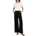 thumbnail image 2 of INSPIRE CHIC Women's Summer V Neck Short Sleeve Knit Cropped Sweaters Cardigan L White, 2 of 5