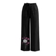 thumbnail image 5 of Summer Pants for Women,Women Pants Summer 2026 High Waist Comfy Solid Color Slacks Lightweight Casual Loose Trousers with Pockets, 5 of 5