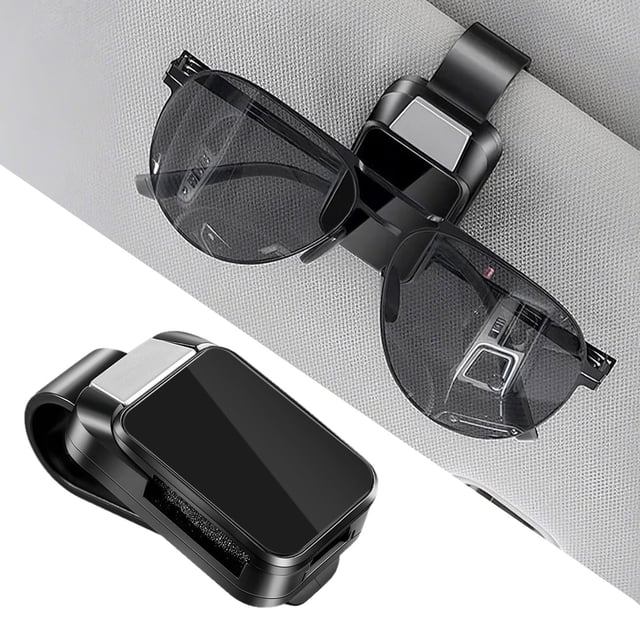Car Visor Sunglasses Holder Clip Secure Multifunctional Interior Accessory Organizer
