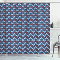 thumbnail image 1 of Ambesonne Ladybug Shower Curtain, Strawberry and Flowers, 69"Wx84"L, Blue Ruby Green, 1 of 3