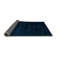 thumbnail image 2 of Ahgly Company Indoor Round Abstract Turquoise Blue Modern Area Rugs, 6' Round, 2 of 4