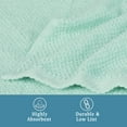 thumbnail image 2 of WelHome Premium Performance 4 Piece Towel Set, 100% Cotton, 600 GSM, 4 Bath Towels 30" x 54", Popcorn Texture, Aqua, Hotel & Spa Thick Towels for Bathroom, Soft & Absorbent, 2 of 8