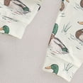 thumbnail image 4 of Xudanell Newborn Outfits Baby Boy Letter Printed Romper Mallard Duck Pants Summer Clothes with Matching Hat Dark Green 12-18 Months, 4 of 6