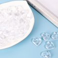 thumbnail image 2 of Hadanceo 250Pcs Acrylic Heart Faux Crystal,Translucent Heart-shape Fake Gems Vase Filler for DIY,Table Scatter Valentine's Day Wedding Party Decor,transparent, 2 of 9
