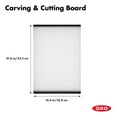 thumbnail image 3 of OXO Good Grips Non Slip Kitchen Double Sided Carving and Cutting Board, Clear, 3 of 6