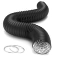 thumbnail image 1 of Manguera de ductos iPower de aluminio flexible de 6 pulgadas y 8 pies con almeja, 1 of 9