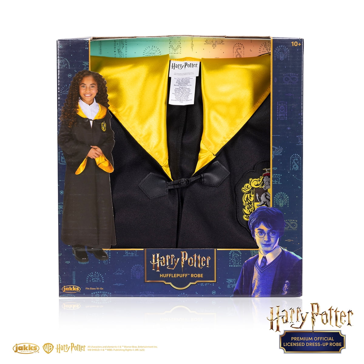 Harry Potter Iconic Dress Up Pretend and Play Hufflepuff Robe for Child Ages 10 Years and Up Unisex Fit, Size: Child Large Harry Potter Iconic Dress Up Pretend and Play Hufflepuff Robe for Child Ages 10 Years and Up Unisex Fit, Size: Child Large