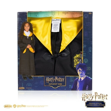 Premium Harry Potter Hufflepuff Hogwarts Official Robe Dress Up Cosplay Wizarding World Pretend and Play for Child Ages 10 Years and Up Unisex Fit