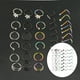 thumbnail image 5 of 39 piezas retenedor de perno prisionero de conjunto de joyería de perforación de para acero inoxidable, 5 of 9