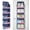 Blue, variant on Hanging Door Organizer, LazySpin 1 Pack Over the Door Storage Shelves 5 Pockets, Gray