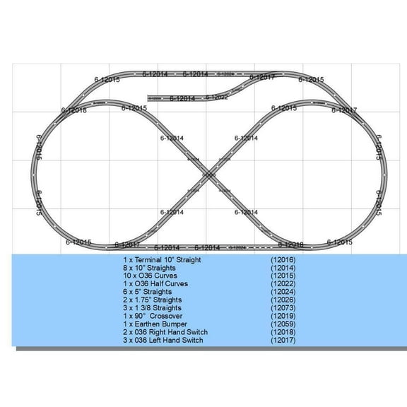ANNA'S SIDING TRACK LAYOUT train pack 4' X 8' O GAUGE