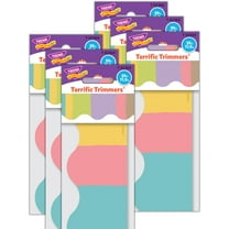TREND Cheerful Stripes Terrific Trimmers, 39 Feet Per Pack, 6 Packs