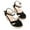Black, variant on Hvyesh Thick Soled Sandals for Women Casual Summer Open Toe Sandals Comfortable Slip On Sandals Fashion Wedding Sandal Size 7.5