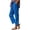 Blue Corduroy, variant on Miluxas Cotton Linen Pants for Women Solid Casual Elastic High Waisted Pull On Straight Leg Trousers with Pockets Yellow
