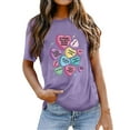 thumbnail image 3 of MuXiKeJi Clothes Women's Valentine Shirts Retro Candy Couple Love Heart Teacher You are Enough T-Shirt Casual Lover Gift Blouse Tops, 3 of 5