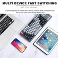 thumbnail image 3 of ruzhgo 87 Keys Bluetooth Keyboard Three-Mode Mechanical Keyboard For Tablet Phone Computer No.1, 3 of 5