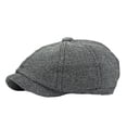 thumbnail image 2 of lnmuld Herringbone Newsboy Cap Panel Baker Boy Hat for Men Size:one size, 2 of 5