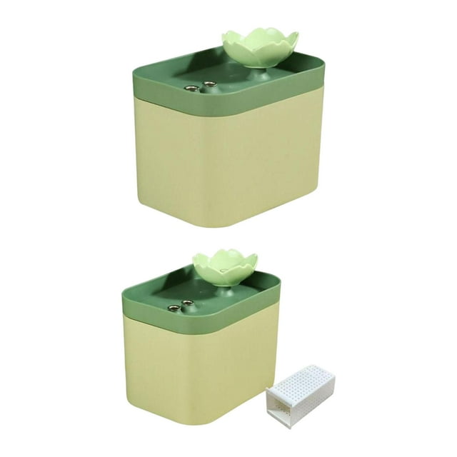 Dispensador de agua para gatos Jinwen Verde con Accesorio Bebedero para gatos