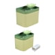 thumbnail image 1 of 2 bebederos automáticos para gatos de 1,5 l con cuenco silencioso y alimentador USB. Verde y con Accesorio, 1 of 9