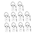 thumbnail image 4 of WRITWAA 50Pcs Frame Hanging Hooks Metal D Rings for Digital Painting 11.8x0.63x0.2in, 4 of 7