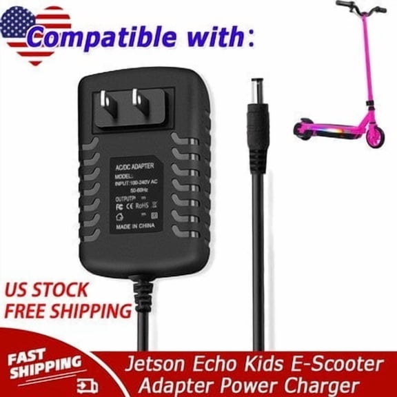 AC Adapter Compatible with Jetson Echo Kids E- Electric JECHO-BLK DC Charger