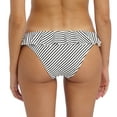 thumbnail image 2 of Freya Jewel Cove Italini with Frill Swim Brief (7235),Medium,Stripe Black, 2 of 4