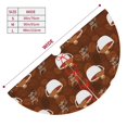 thumbnail image 3 of Yiaed Sloths Need More Coffee Print Christmas Tree Skirt , Tree SkirtsTree Mat for Christmas Winter Holiday Indoor Decorations-30", 3 of 7