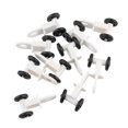 thumbnail image 1 of relayinert Rail de Rideau Robuste 10 Pcs Rail Coulissant Robuste Crochet de Transport Roulant Support de Plafond Solide et Durable Blanc Noir Style 5 1Ensemble, 1 of 6