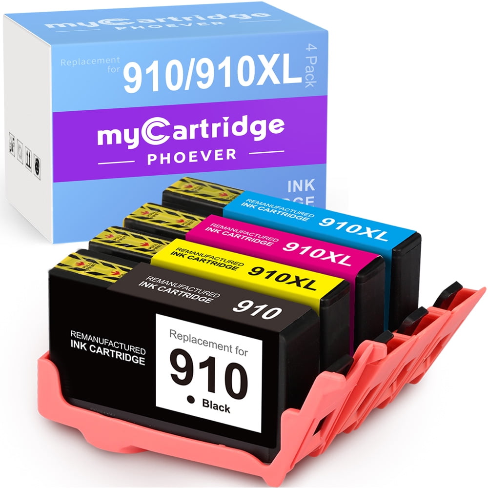 910 Ink Cartridge for 910XL 910 XL OfficeJet Pro 8022 8020 8025 OfficeJet 8022 8010 8015 Printer (Black Cyan Magenta Yellow, 4-Pack) - Walmart.com