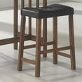 thumbnail image 2 of Coaster Oleander 3-piece Wood Counter Height Set Nut Brown and Black, 2 of 3