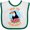 White and Green, variant on Inktastic Save the Rainforest Toucan Illustration Boys or Girls Baby Bib