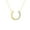 10K Yellow Gold, variant on Fine Jewelry Sterling Silver Lab-Grown Diamond Lucky Horseshoe Pendant for Women with Silver Cable Chain Necklace (1/10 cttw, VS1 Clarity, D-F Color) 18inch