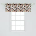 thumbnail image 2 of Ambesonne Geometric Window Valance, Polygonal Modern Art, 54" X 18", Orange Black White, 2 of 3